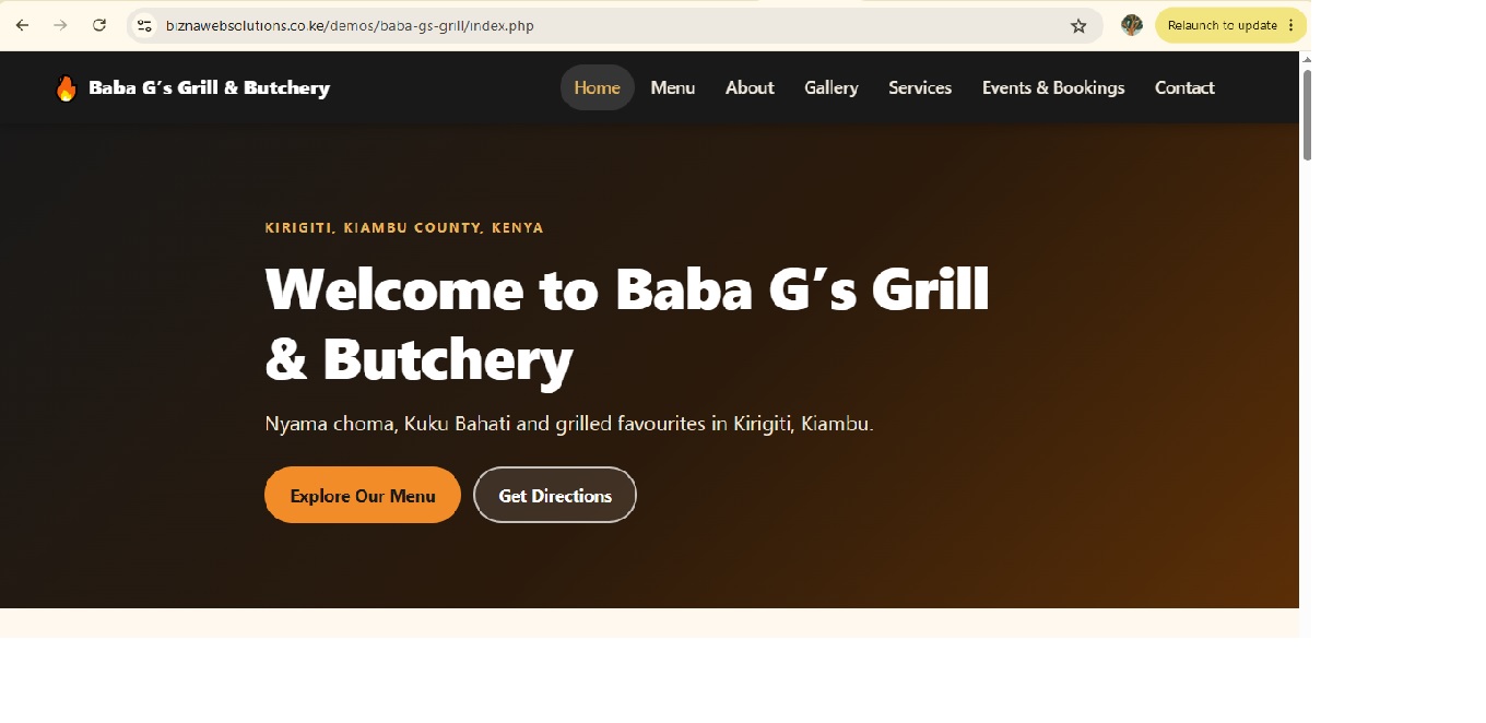 Baba G's Grill & Butchery (Demo)